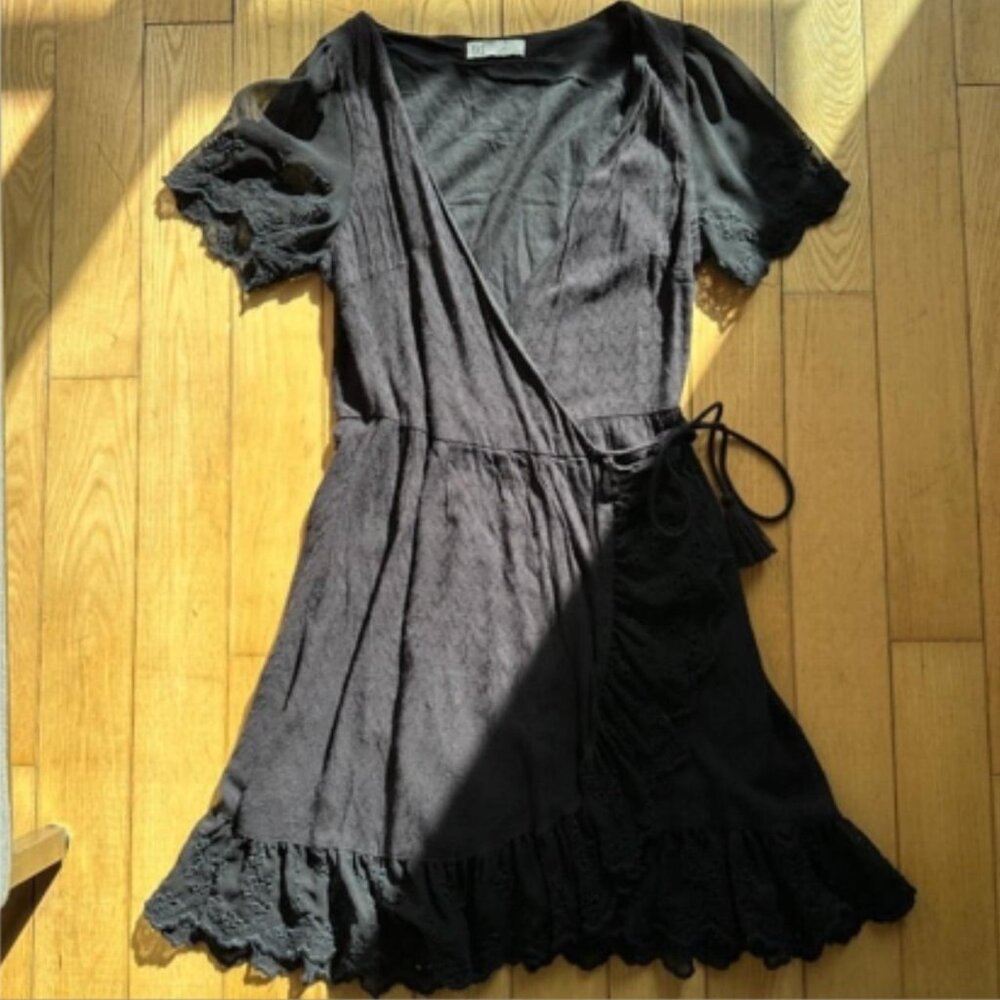 Zara Lace Eyelet Black Summer Fba 4